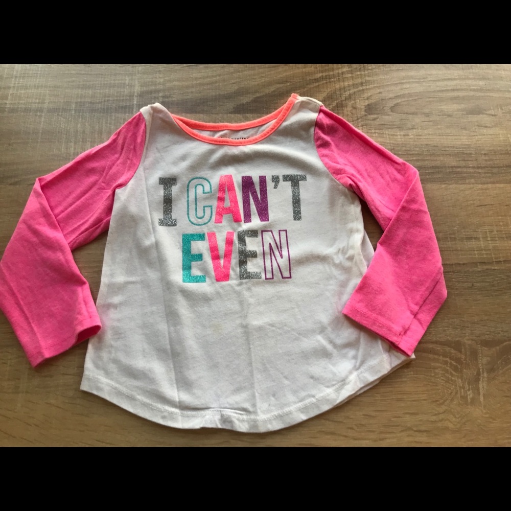 Pink and white ball tee!